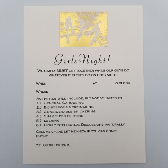 GIRLS NIGHT! Invitations by Studio Z - Picture 2 of 4